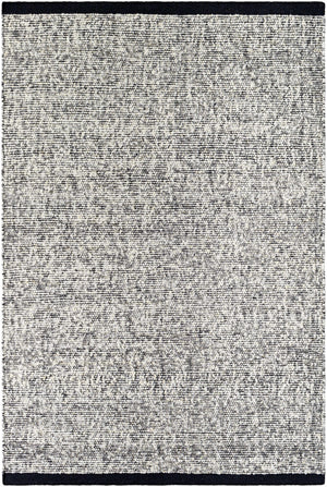 Nenet Black Hand Woven Area Rug - Clearance