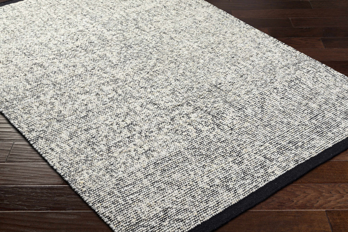 Nenet Black Hand Woven Area Rug - Clearance