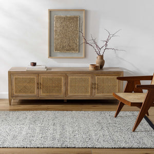 Nenet Black Hand Woven Area Rug - Clearance