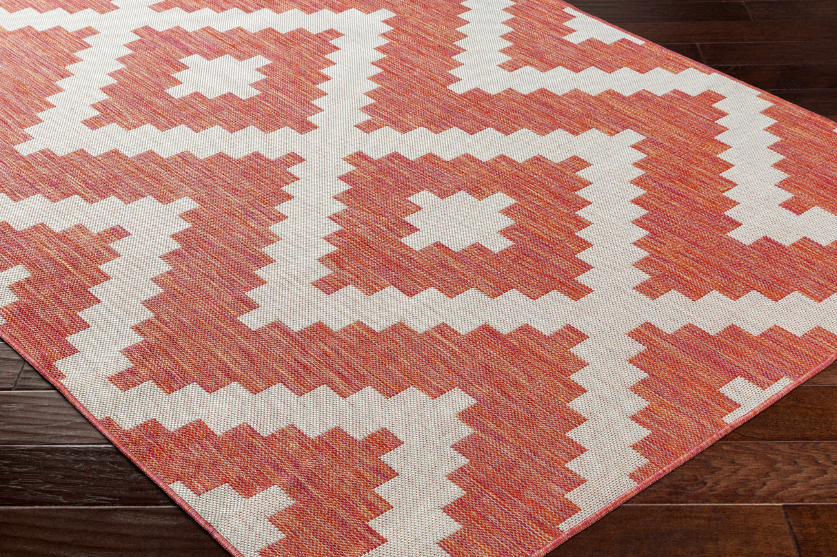 Anke Orange Area Rug - Clearance