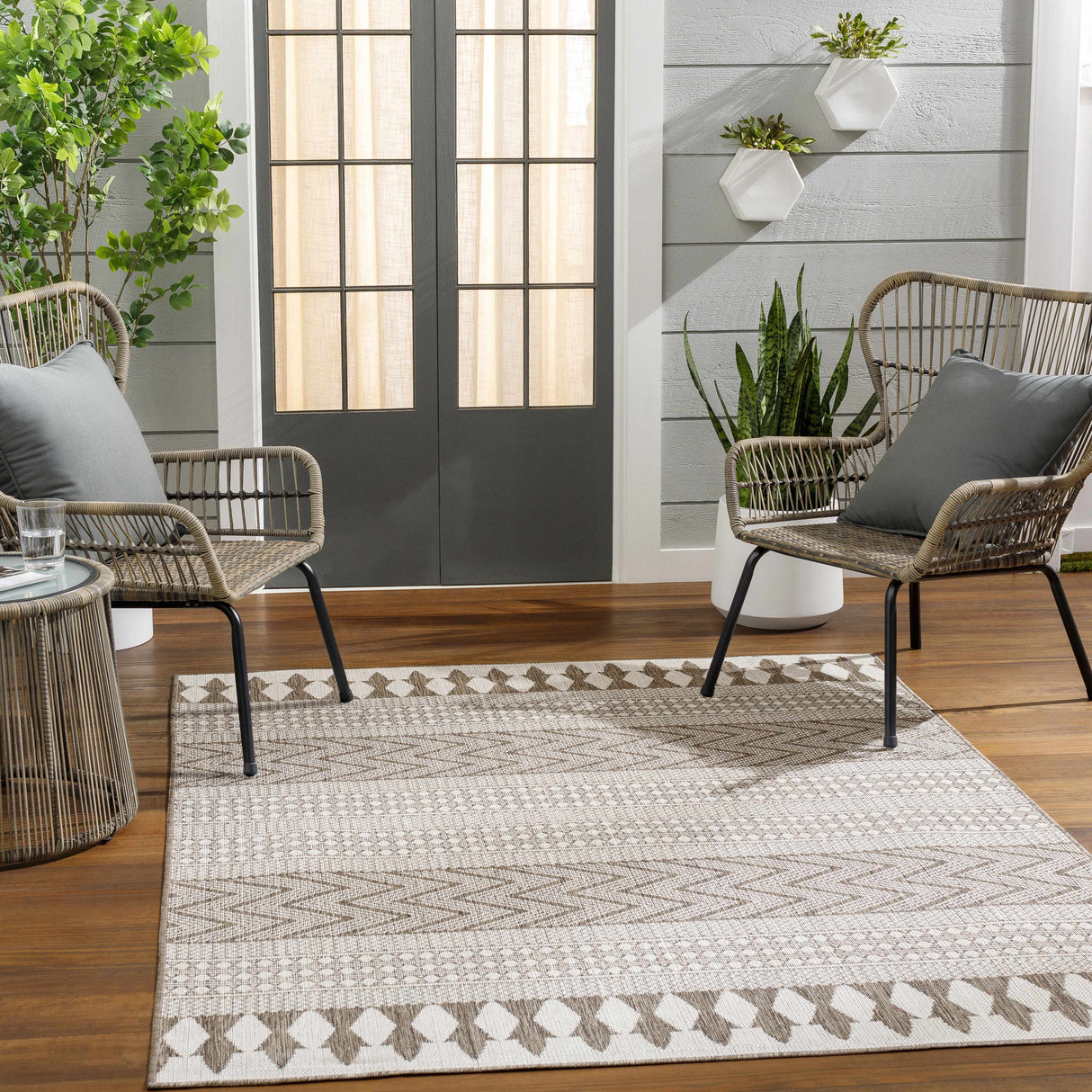 Asif Brown Area Rug - Clearance