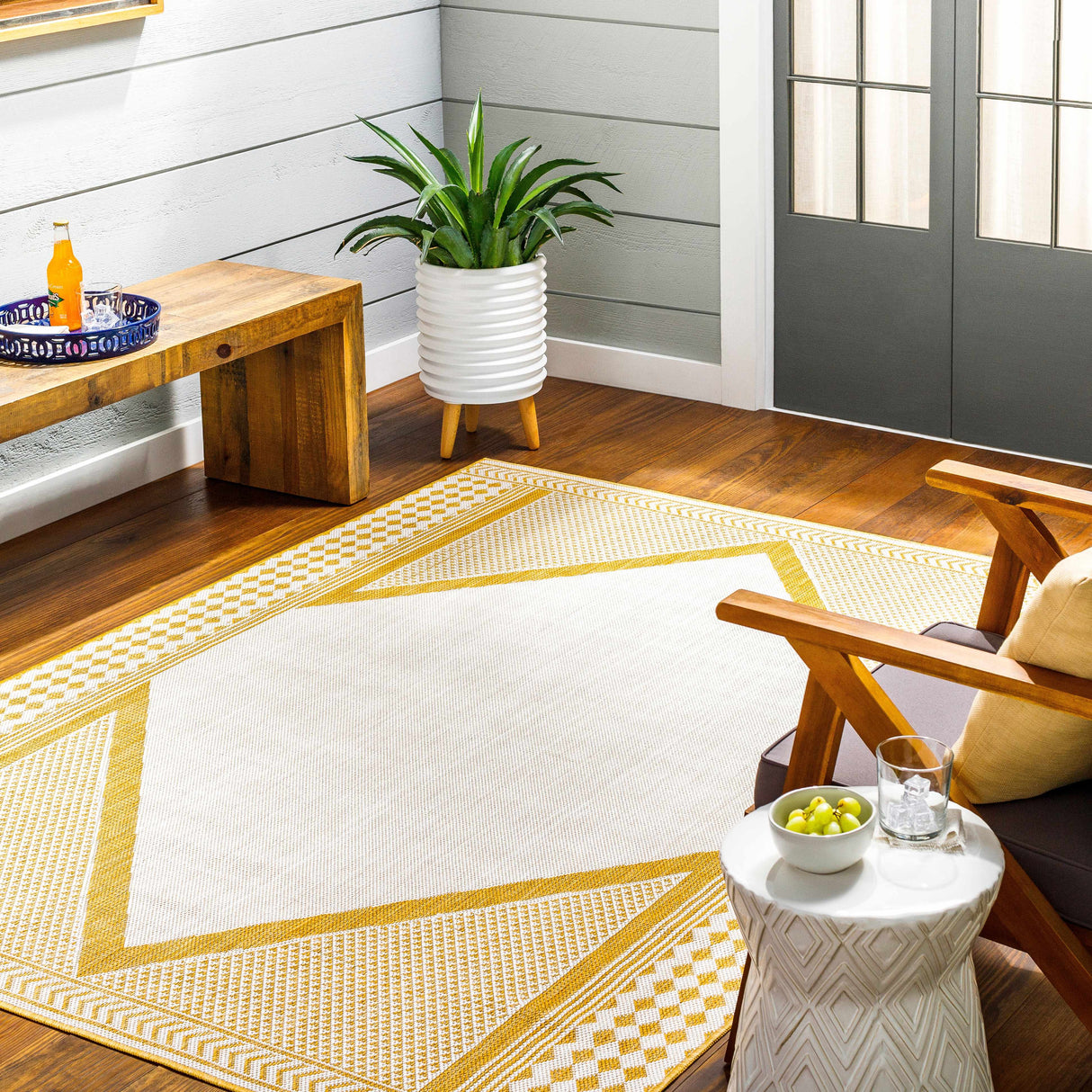 Efrem Mustard Area Carpet Area Rug - Clearance