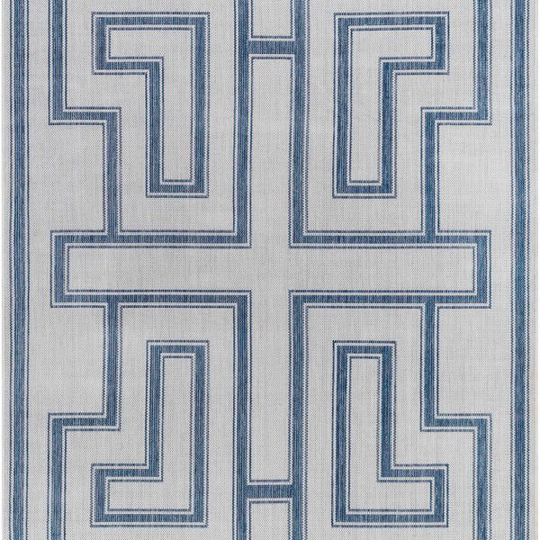 Taro Blue & Gray Area Rug - Clearance