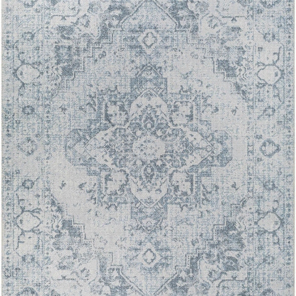 Ankti Aqua Washable Area Rug - Clearance