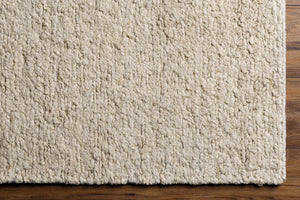Sera Cream Hand Knotted Wool Area Rug - Clearance