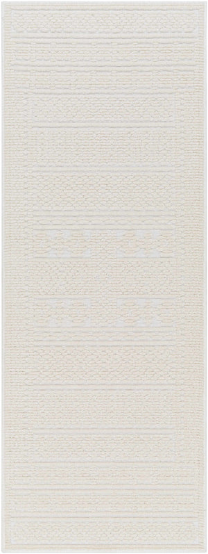 Bahar Cream Washable Area Rug
