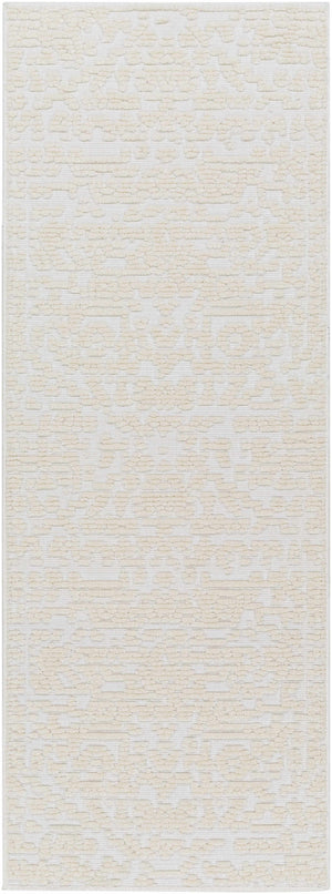 Beren Cream Washable Area Rug - Clearance