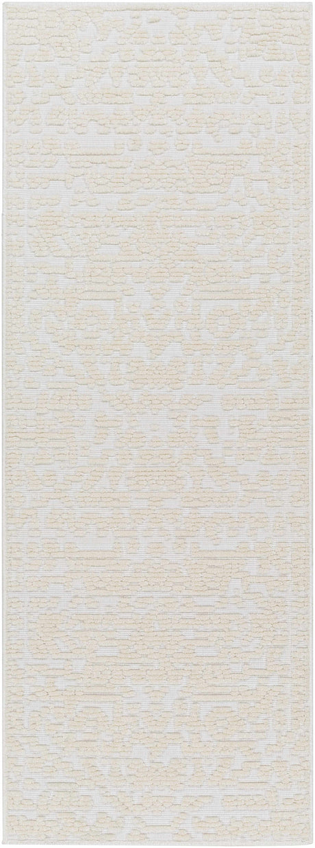 Beren Cream Washable Area Rug - Clearance