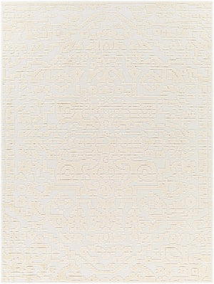 Beren Cream Washable Area Rug - Clearance
