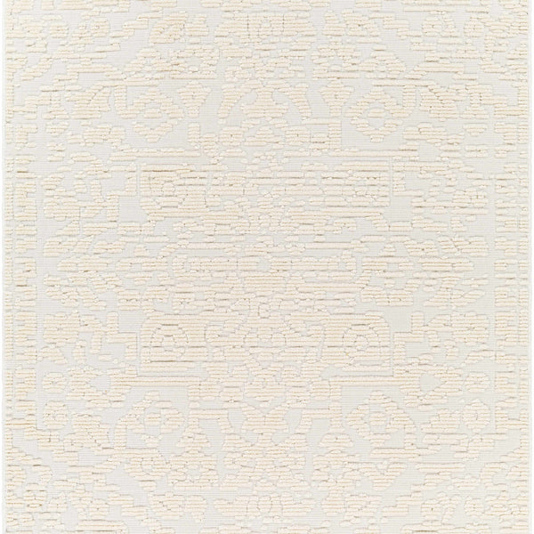 Beren Cream Washable Area Rug - Clearance