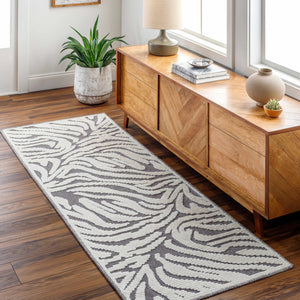 Keto Gray Zebra Rug - Clearance