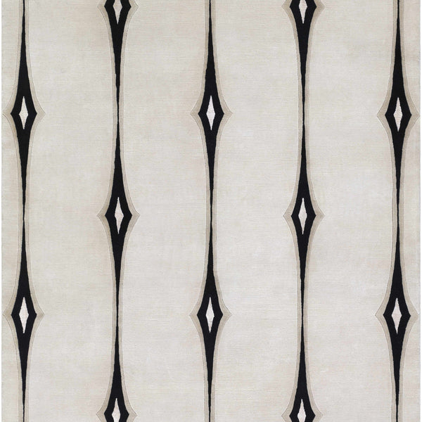 Smartt Beige&Black Premium Wool Rug - Clearance