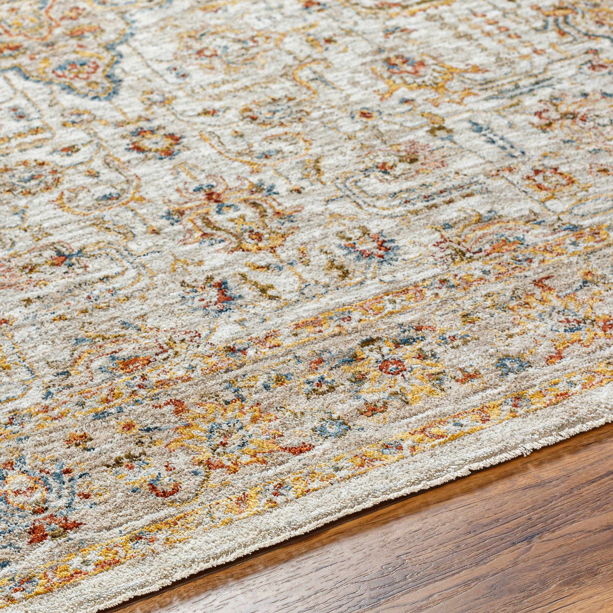Canan Textured Rug with Fringes