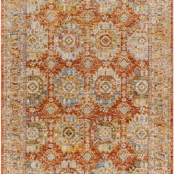 Crescentia Rust Area Rug - Clearance