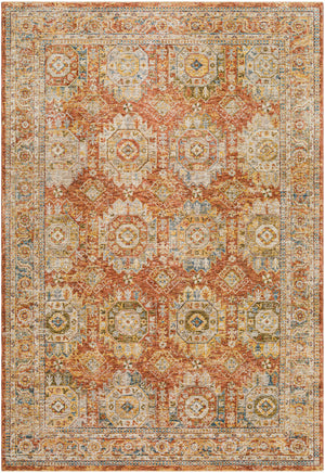 Crescentia Rust Area Rug - Clearance