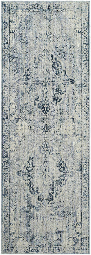 Jemma Blue Medallion Area Rug - Clearance