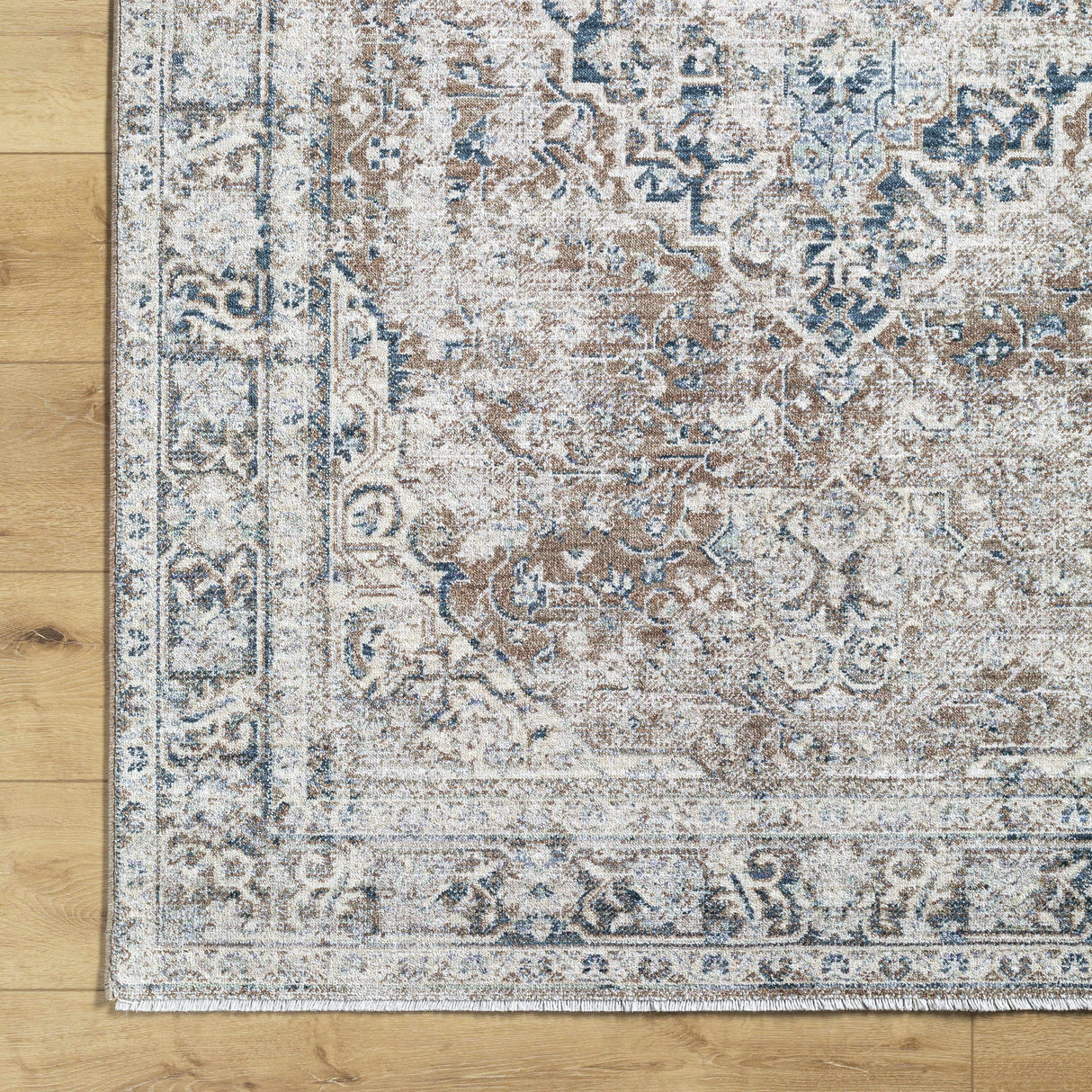 Jemma Brown Medallion Area Rug - Clearance