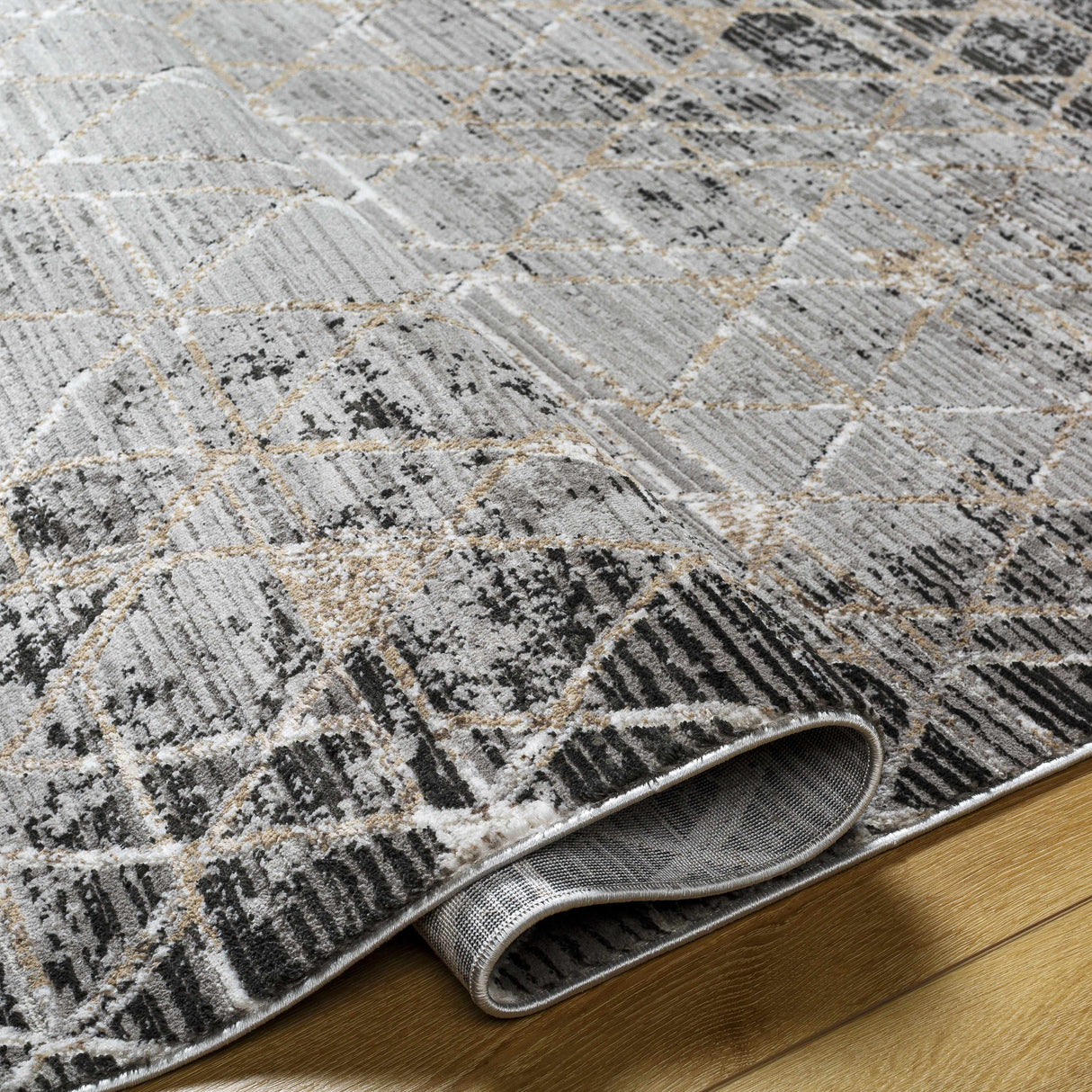 Luol Gray Area Rug - Clearance