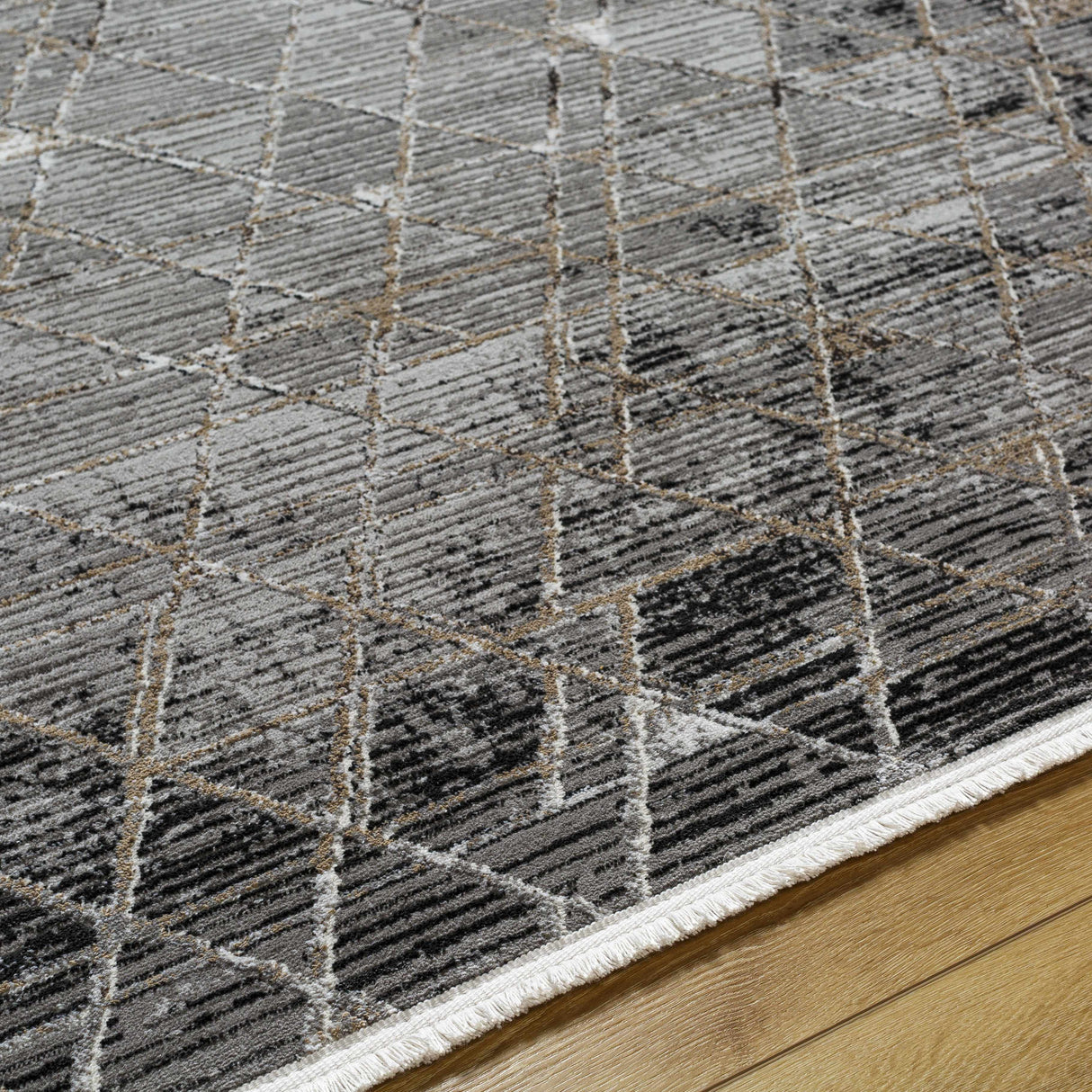 Luol Gray Area Rug - Clearance