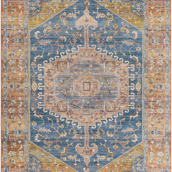 Solana Blue Medallion Area Carpet - Clearance