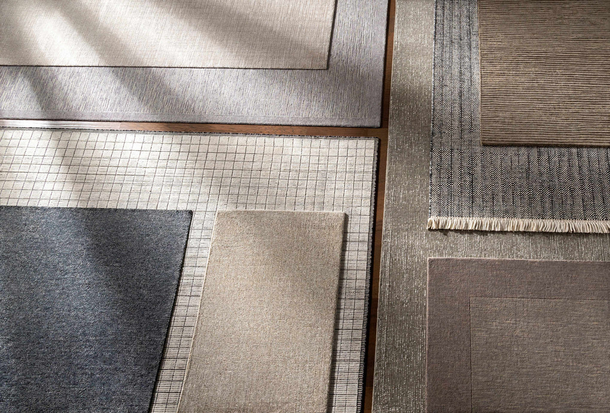 Lecompton Solid Charcoal Viscose Rug - Clearance