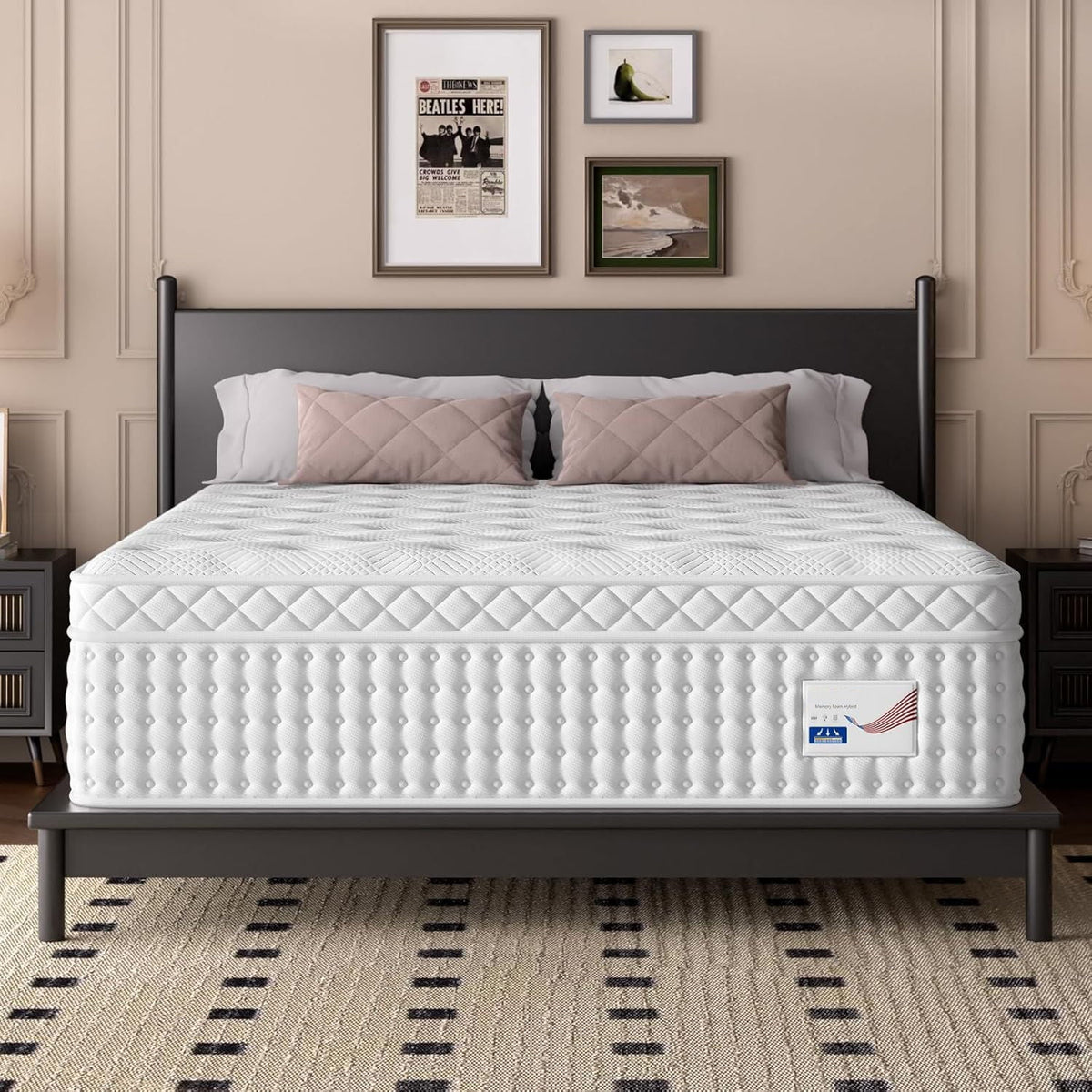Somnus Mattress USA 14" King Hybrid Mattress with Memory Foam & Pocket Springs - view 2