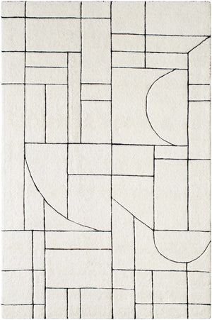 Fusao Rose Cream Area Rug - Clearance