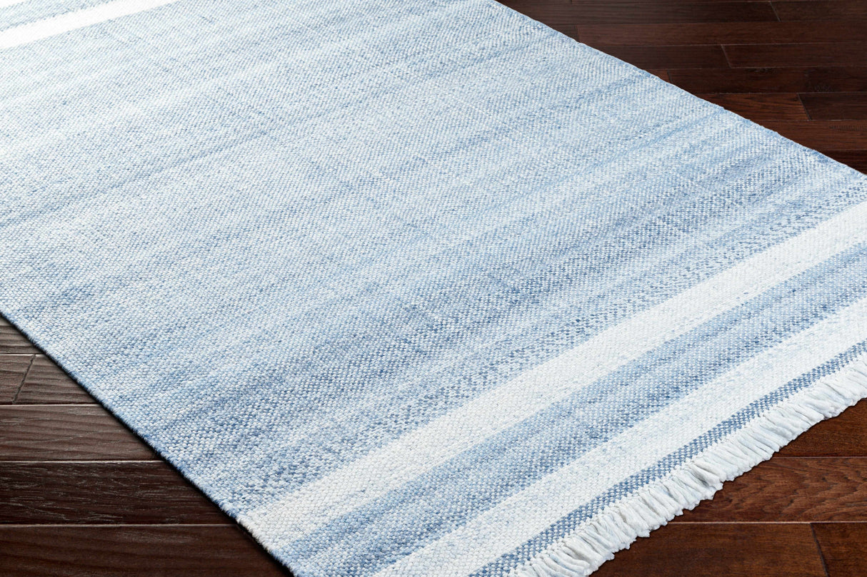 Loic Silver Blue Area Rug