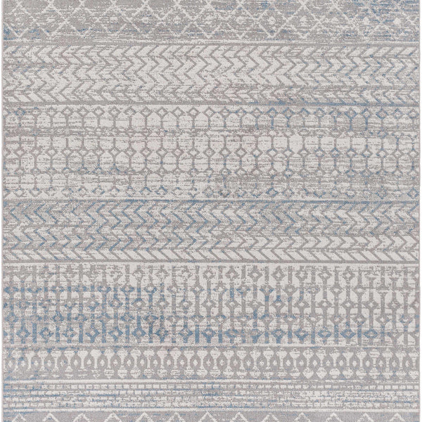Tambac Blue & Gray Washable Area Rug - Clearance
