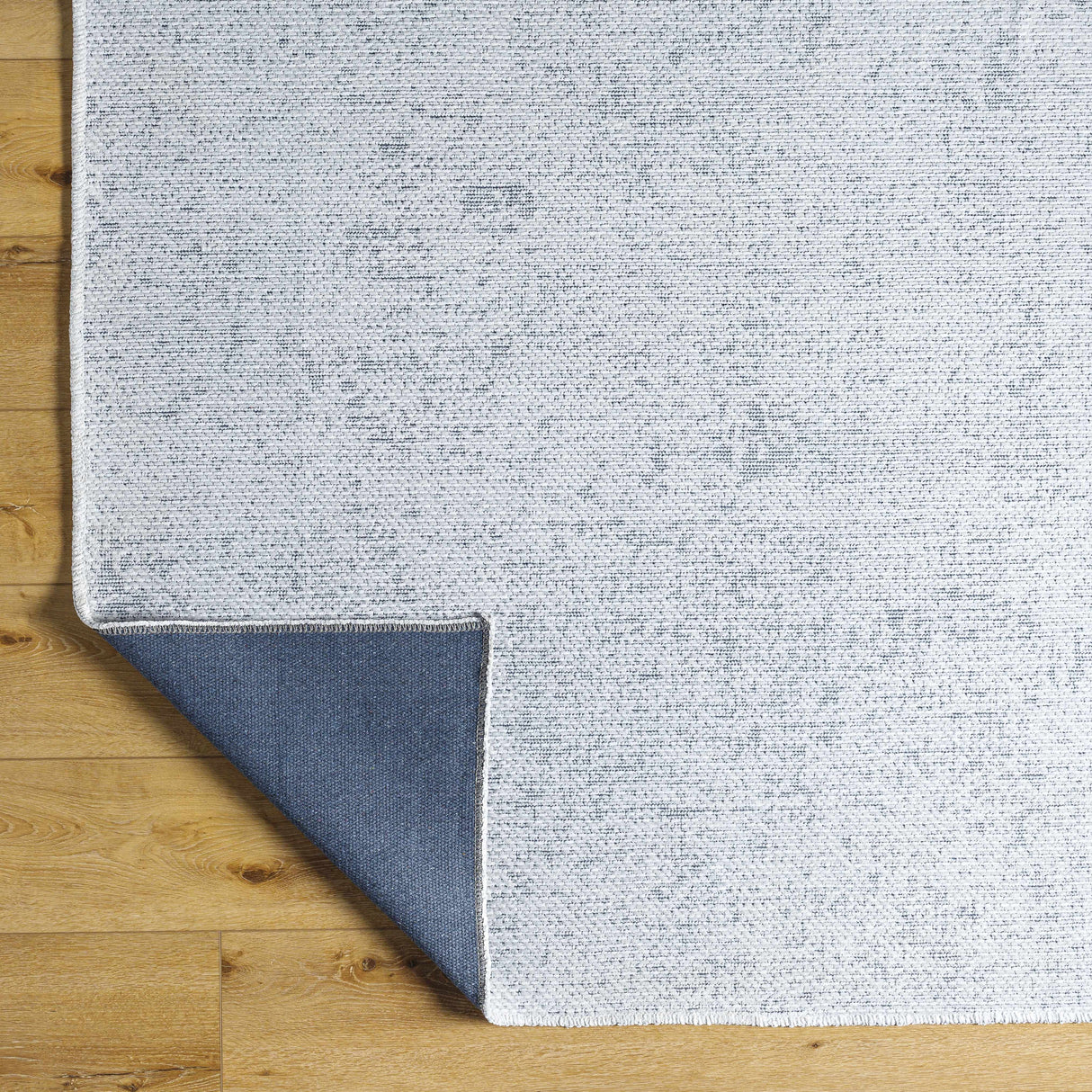 Isako Light Blue Solid Washable Rug - Promo
