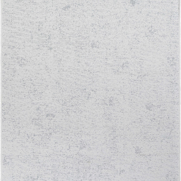 Isako Cream & Gray Solid Washable Area Rug - Clearance