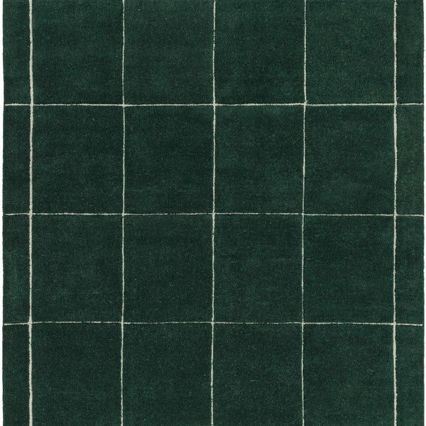 Siarl Green Checkered Area Rug