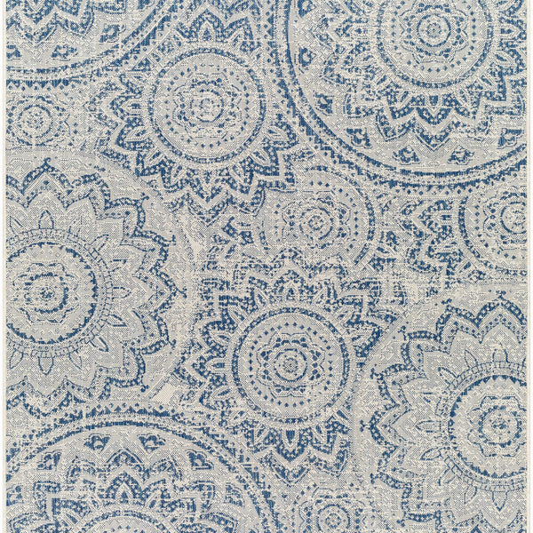Ayala Blue Durable Rug