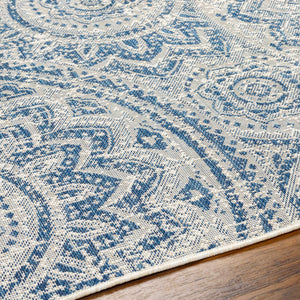 Ayala Blue Durable Rug