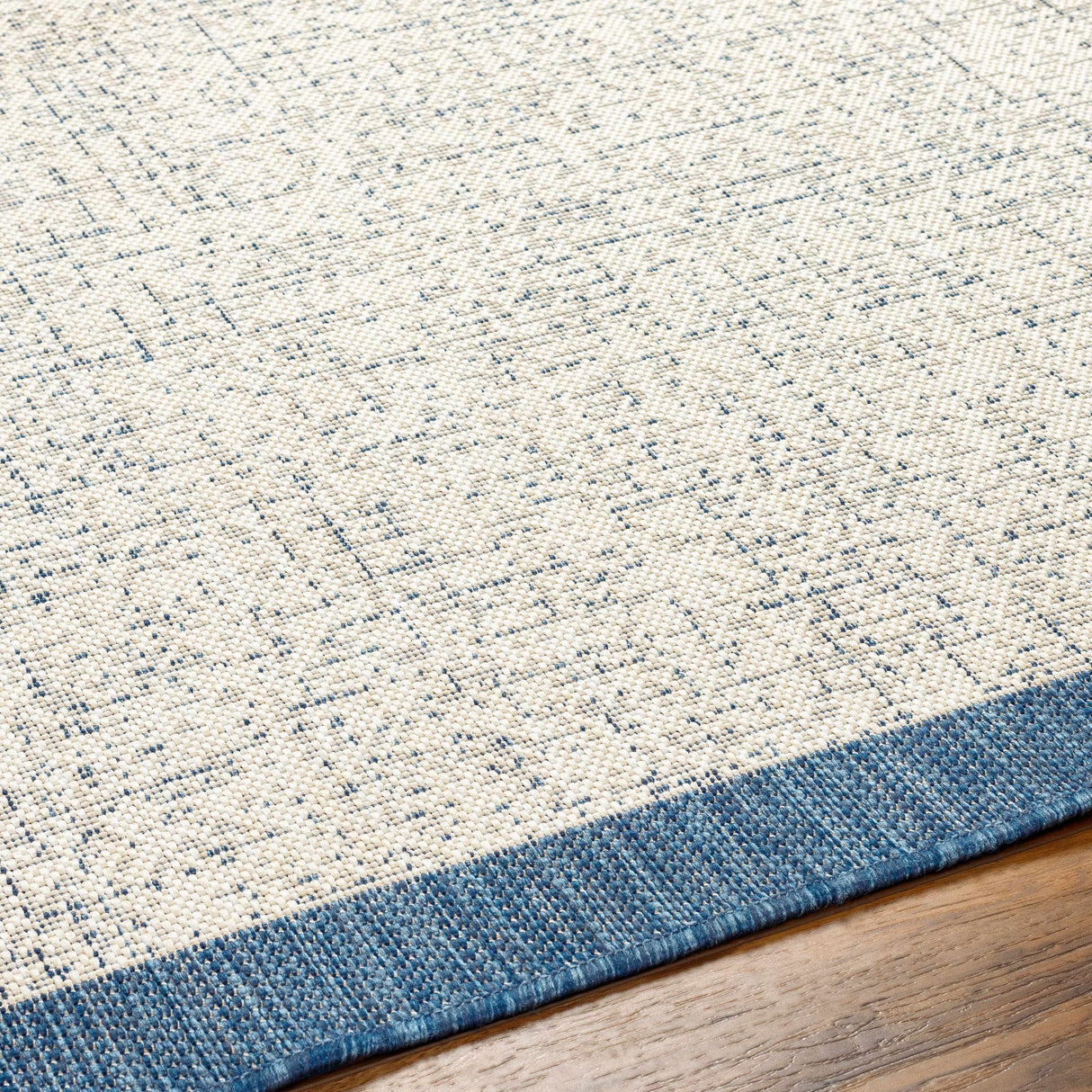 Demas Blue & Cream Area Rug - Clearance