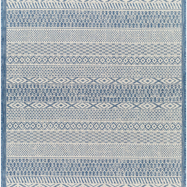 Humla Blue Aztec Area Rug - Clearance