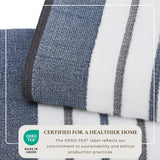 Decorative Cotton Stripe Bath Towel Set - Noelle Collection