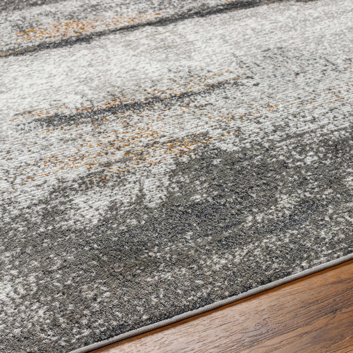 Adam Gray Abstract Area Rug - Clearance