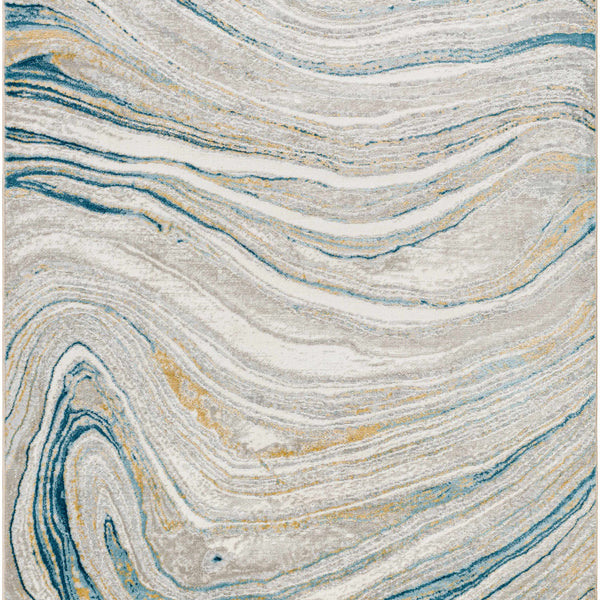 Gregg Silver Gray Marble Area Rug