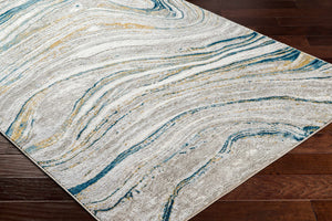 Gregg Silver Gray Marble Area Rug