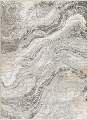 Tess Gray & Brown Marble Area Rug - Clearance