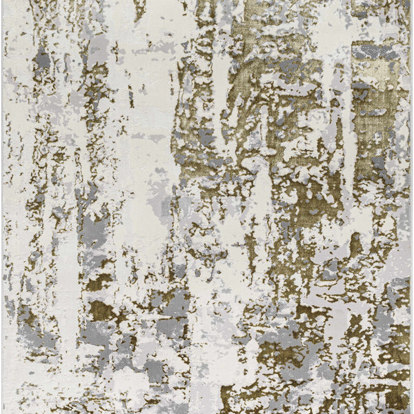 Junko Gray & Green Marble Area Rug - Clearance