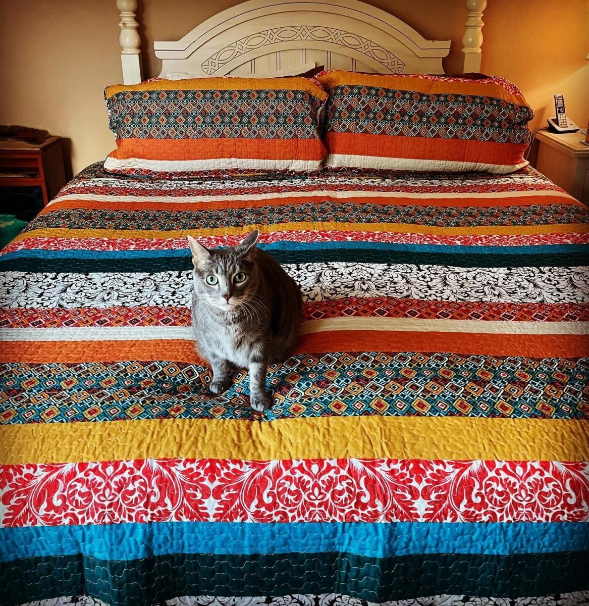 Boho Stripe Quilt Set