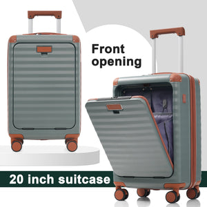 SUM Luggage Deluxe 5-Piece Hard-Side Luggage Set with USB and TSA Locks - view 9