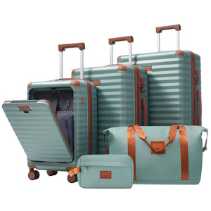 SUM Luggage Deluxe 5-Piece Hard-Side Luggage Set with USB and TSA Locks - view 2