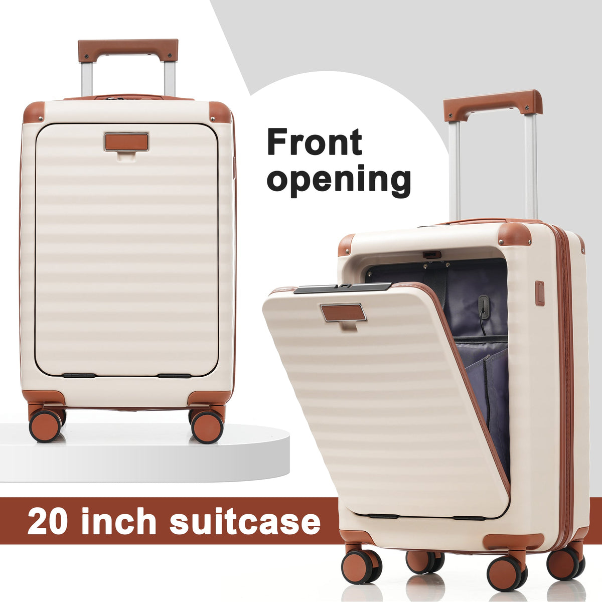 SUM Luggage Deluxe 5-Piece Hard-Side Luggage Set with USB and TSA Locks - view 22