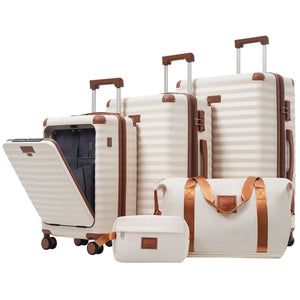 SUM Luggage Deluxe 5-Piece Hard-Side Luggage Set with USB and TSA Locks - view 3