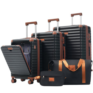 SUM Luggage Deluxe 5-Piece Hard-Side Luggage Set with USB and TSA Locks - view 5