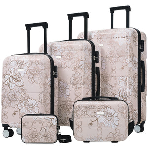 SUM Luggage PC+ABS Hardside Luggage Set with Digital Lock
