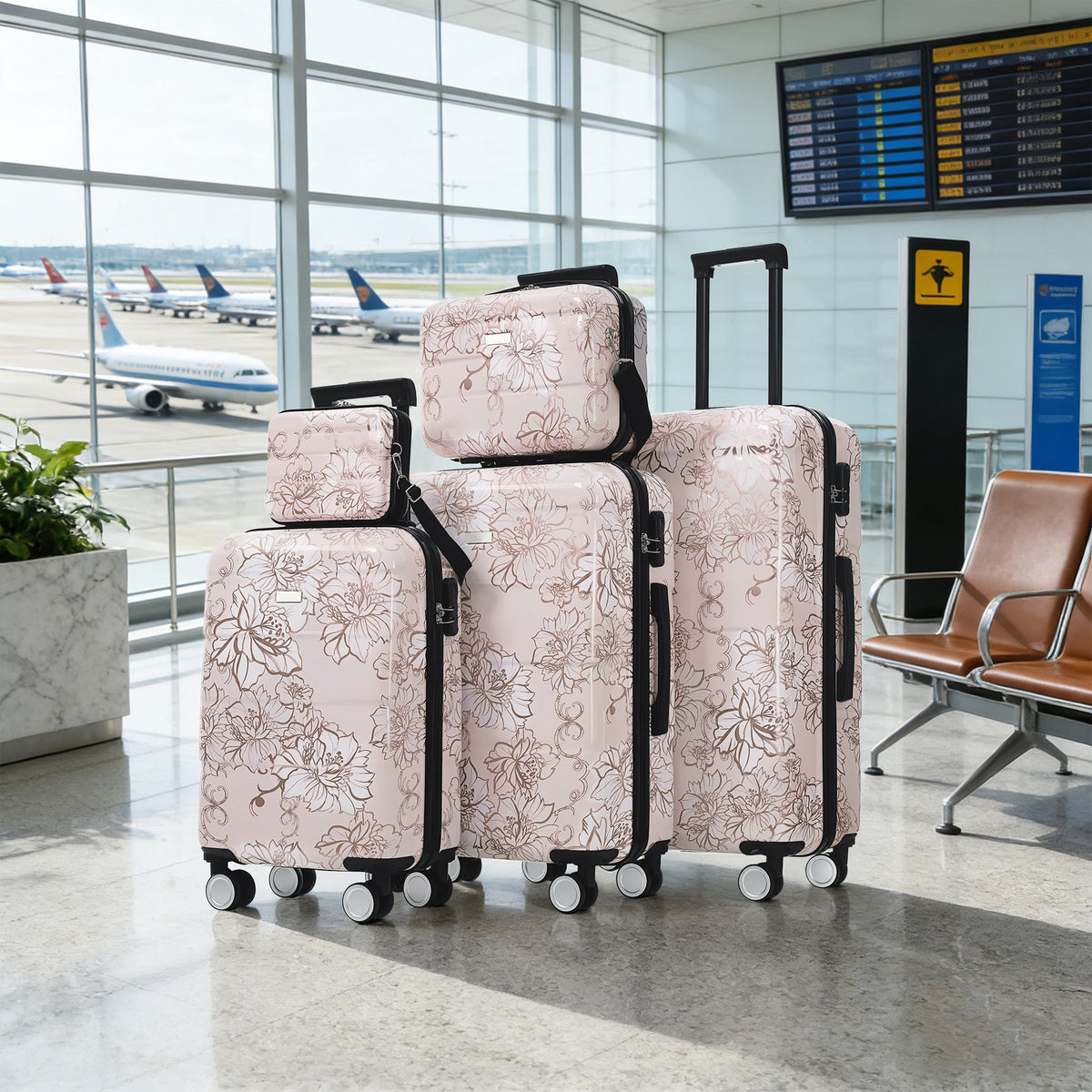 SUM Luggage PC+ABS Hardside Luggage Set with Digital Lock - view 12